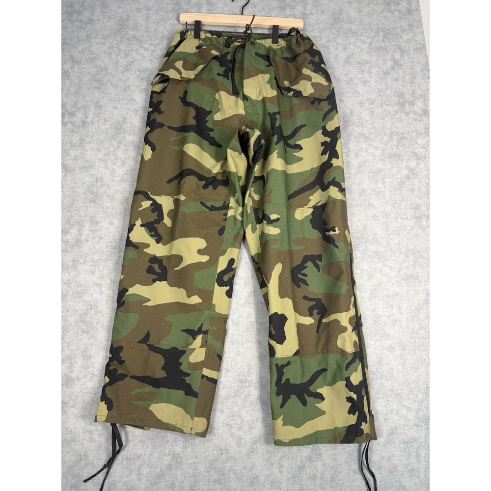 US Military ECWCS Woodland Camo Cold Weather Trousers Medium Regular Nylon Pants